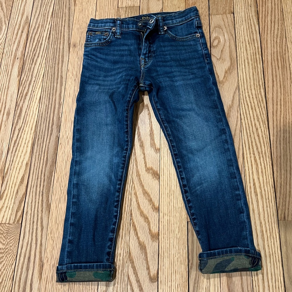 Ralph Lauren boys jeans size 5 w/camo cuff